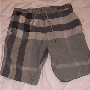 Men’s Burberry plaid bathing suit